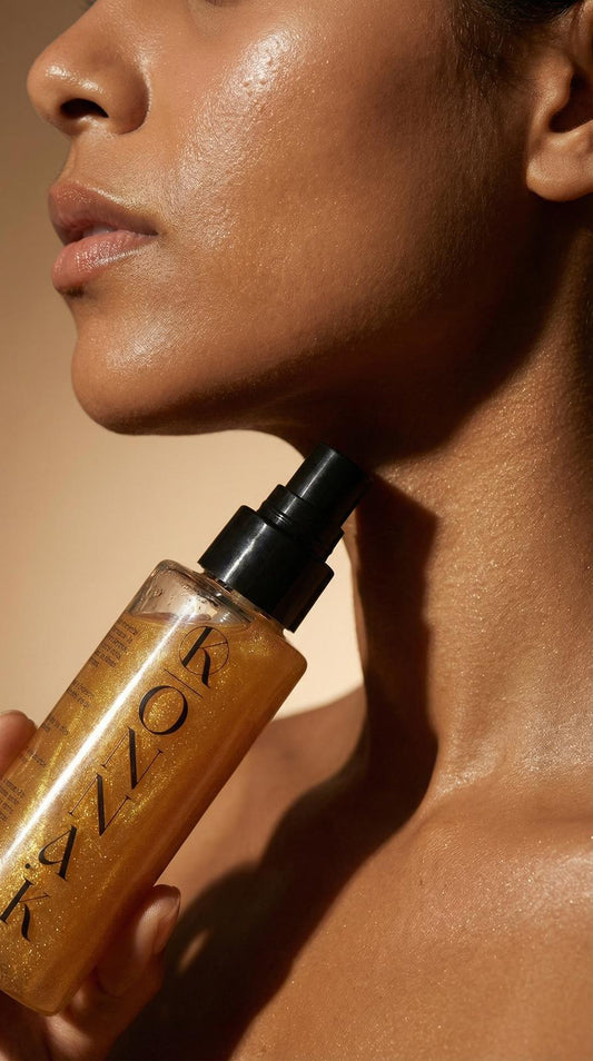 Huile sèche scintillante SPF 15